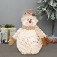 thumbnail image 6 of Steadline Cotton Snowman Figurine with Scarf - Cute Christmas Doll Ornament for Home Tabletop Decoration and Warm Winter Holiday Gift, 6 of 7