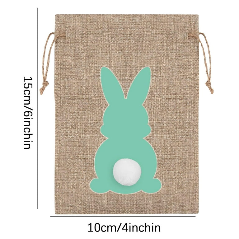 Easter Burlap Candy Bags 24 PCS Easter Jute Linen Goody Treat Gift Bags Bunny for Kids Easter Party Favors Supplies with Drawstrings Walmart
