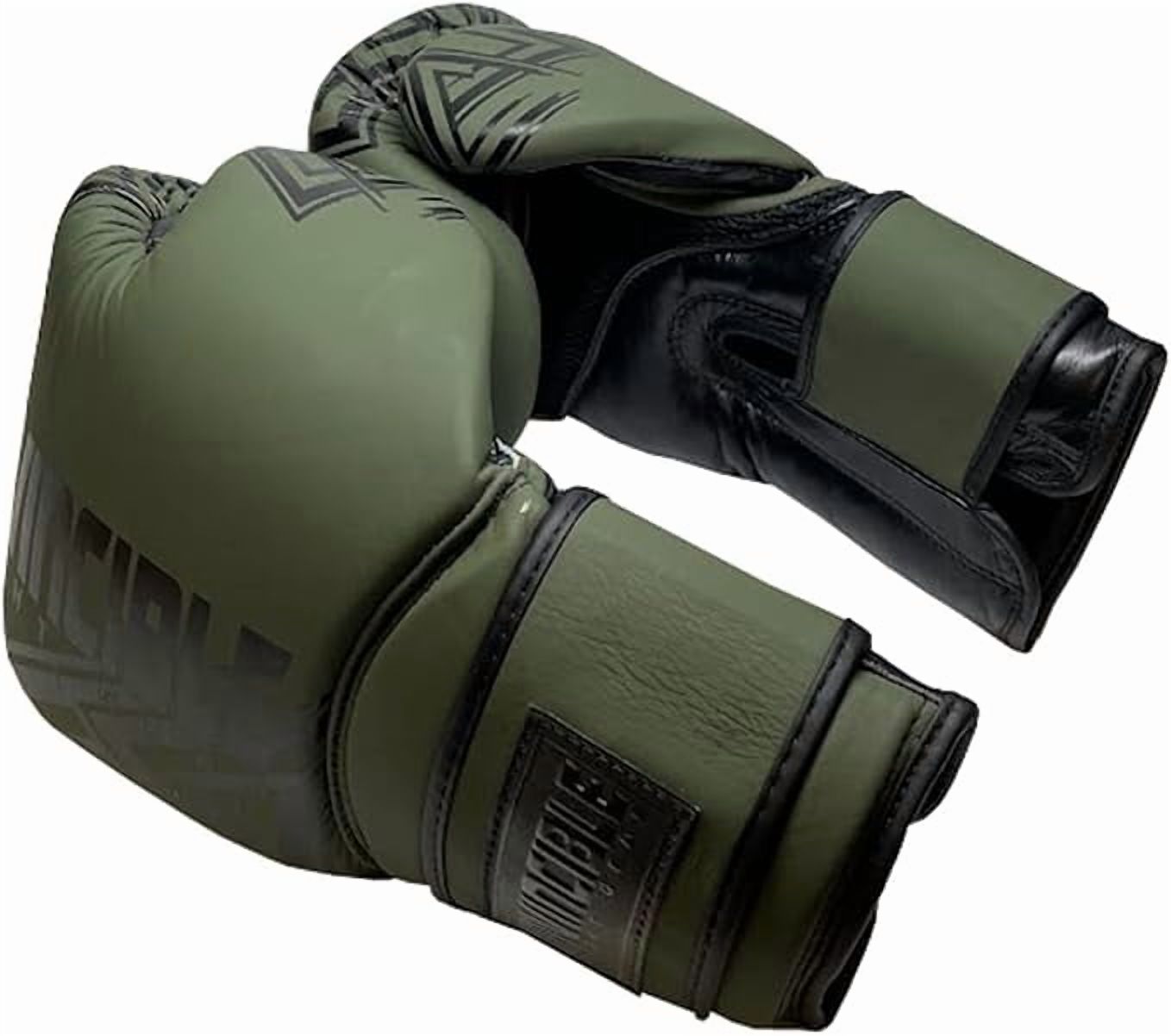 All Leather Pro Hybrid Boxing Gloves for Men & Women, Kickboxing, MMA, Muay Thai, Heavy Bag & Mitt Work – Durable, Breathable, Shock-Absorbing, 12oz