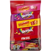 Skittles & Starburst Fun Size Chewy Candy Variety Bag - 32.28 oz Jumbo Pack