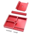 thumbnail image 1 of Xingzhi 1pcs 1/18 Alliage d'Aluminium 360 ° Réglable Support de Travail en Métal pour Trx4m Crawler Rotation à 360 Degrés et Accessoires de Voiture RC Réglables Rouge, 1 of 1