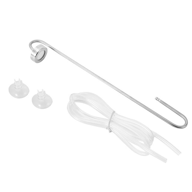 Aquarium CO2 Diffuser Fish Bubbler Hanging Oxygen Diffuser With Stainless Steel U-shaped Tube For Aquarium Fish Hydroponics