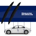 thumbnail image 4 of 4x Black Auto Door Edge Anti-Collision Strips Silica Gel Protector Fit for Most Car Door Rear View Mirror Exterior Door Handles Bumper Protection, 4 of 5