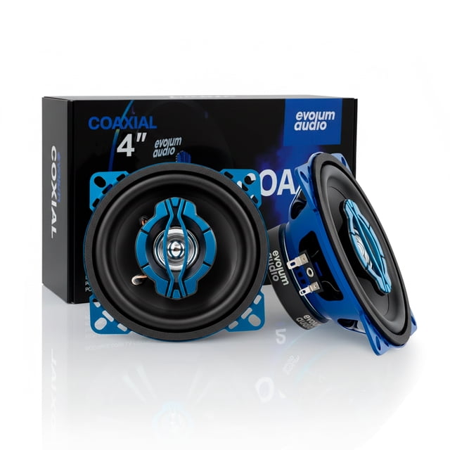 Kit Bocinas Coaxial 2 Vías 4" para Auto - Evolum Audio