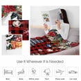 thumbnail image 4 of Christmas Gnome Throw Flannel Blanket 60x80In Squirrel Cat Poinsettia Xmas Tree Red Plaid Super Soft Cozy Bed Blanket, Lightweight Plush Fuzzy Bed Throw for Bedroom Sofa Couch Living Room, 4 of 4