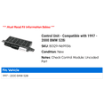 thumbnail image 2 of Control Unit - Compatible with 1997 - 2000 BMW 528i 1998 1999, 2 of 2