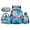 Cherry Blossom Otter, variant on Yuyamidu Camo Cartoon Lizard 17 Inch School Backpack Set 4Pcs for Boys 2nd to 5th Grade, Elementary Kids Bookbag, Pencil Pouch and Water Bottle Bag for Daily Use Travel