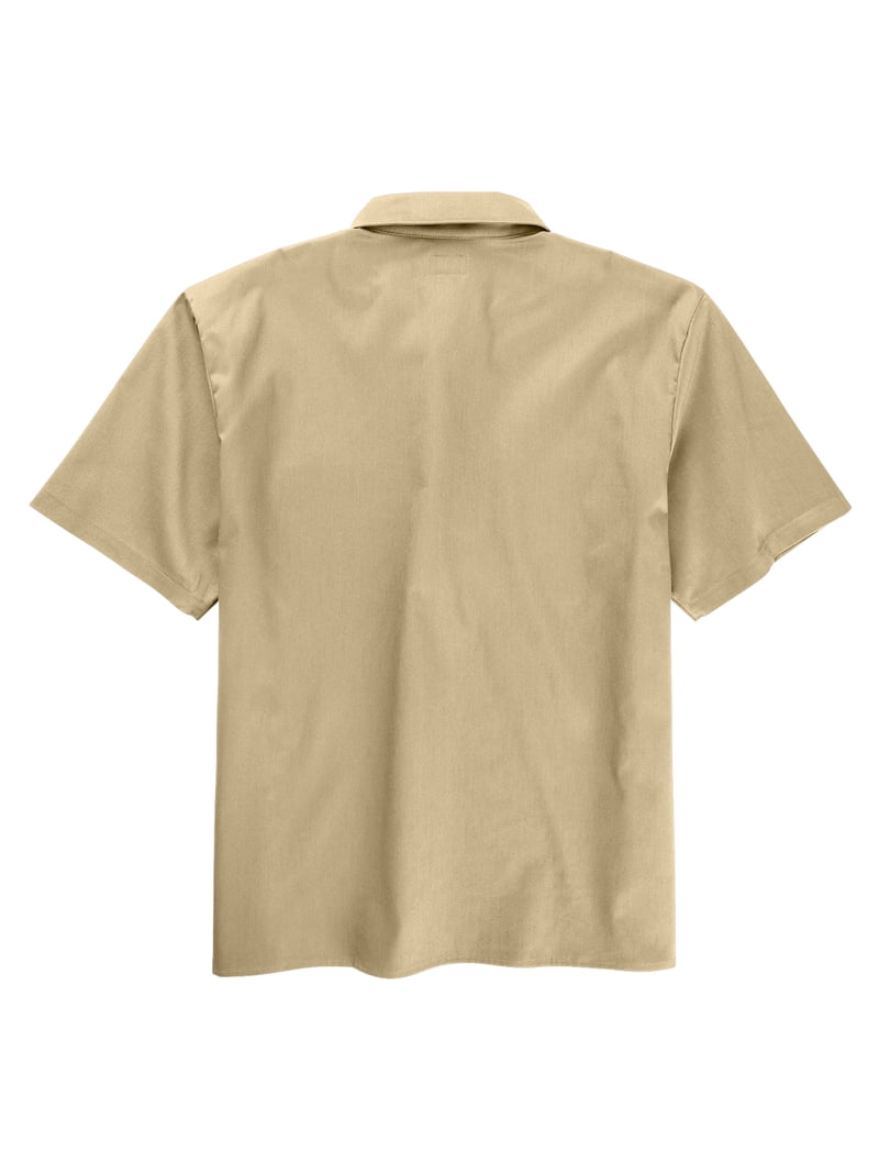 Men's Genuine Dickies 1/4 Zip Short Sleeve Workwear Shirt
