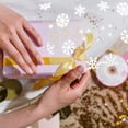 thumbnail image 4 of 1 rollo de tul navideño con copos de nieve, organza brillante, cinta de copos de nieve para decoración navideña, envoltorio de regalos y decoración de fiestas., 4 of 7