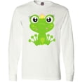 thumbnail image 3 of Inktastic Frog Princess, Girl Frog, Frog Wearing A Crown Long Sleeve T-Shirt, 3 of 5