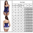 thumbnail image 3 of Women Ladies Lingerie Lace Bodysuit With Garter Belt And Thong See Through Babydoll Underwear With 6 Plastic Bones, 3 of 3