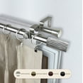 thumbnail image 4 of Lolani 13/16" Double Bay Window curtain rod Adjustable 20"-36", 38"-72" - Satin Nickel,(ABay-96-5D), 4 of 4