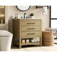 thumbnail image 3 of Elegant Kitchen and Bath 30 inch Single Bathroom Vanity in Honey Brown with backsplash, 3 of 10