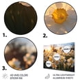 thumbnail image 3 of Designart "Daffodils landscape Sunrise I" Floral Metal Art Living Room, 3 of 5