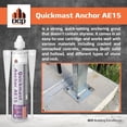 thumbnail image 4 of Sistema de anclaje DCP Quickmast AE15, epoxi para hormigón, 300 ml, 1 paquete, 4 of 9