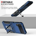 thumbnail image 3 of TECH CIRCLE for Samsung Galaxy Z Flip 4 Case, Heavy Duty Shockproof Protective Stand Case Hybrid Rugged  umper Rubber Protective Cover for Samsung Flip 4 5G 2022, Blue, 3 of 7