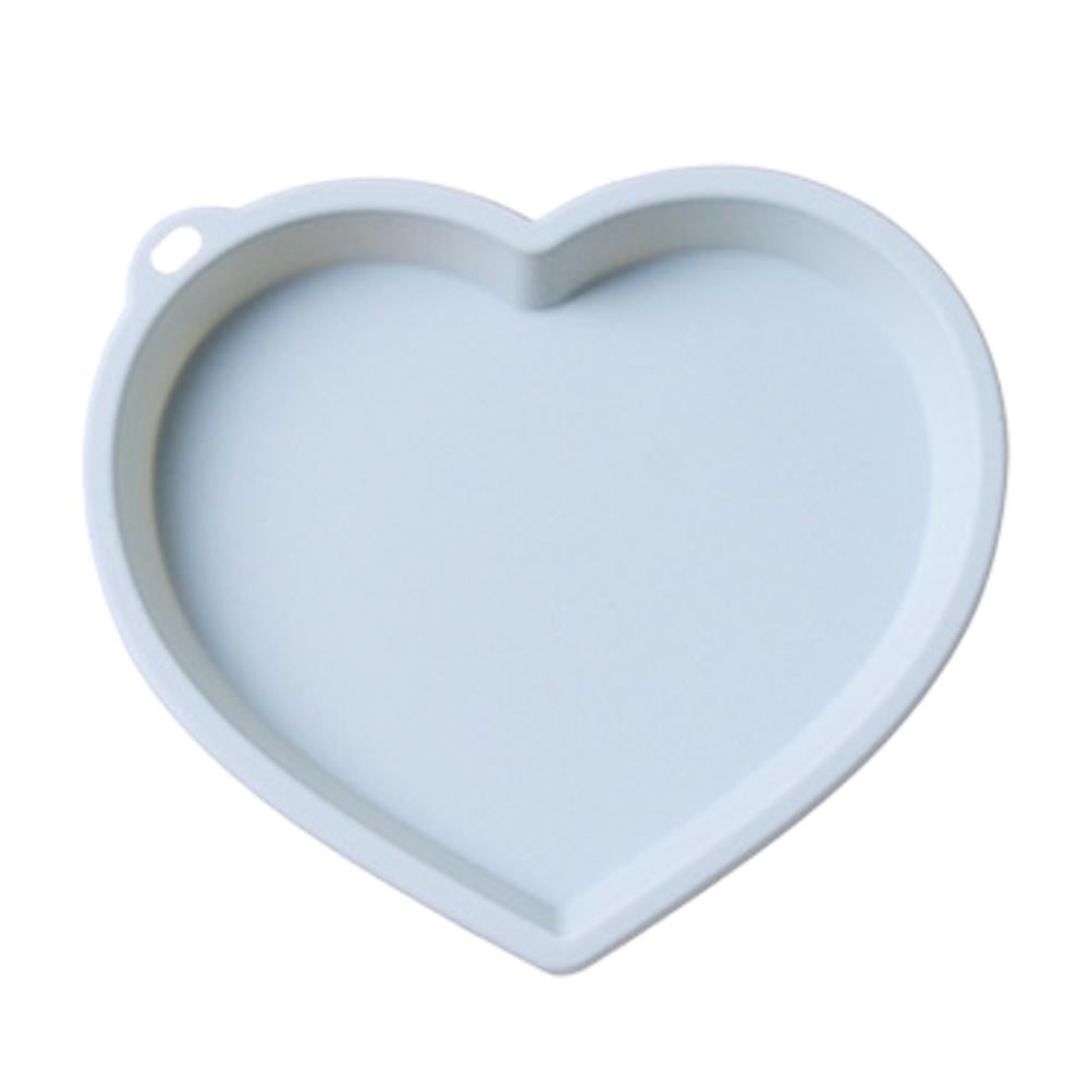 Famure Heart Shaped Silicone Baking PanCake Pan MoldsNonstick Heart