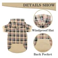 thumbnail image 3 of Sudadera Con Capucha A Cuadros Para Perro Expawlorer, Est..., 3 of 7