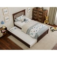 thumbnail image 4 of Everett Twin Wood Platform Bed with Panel Footboard and Twin Trundle in Walnut, 4 of 10