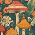 thumbnail image 4 of Yayeee Shower Curtain with Hooks 72"x72" Waterproof Fabric Bathroom Hanging Decor, Floral Mushroom, 4 of 5