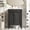 Black, variant on 24 Green Bathroom Vanity with Sink, 2-Tier Storage Cabinet for Small Bathroom, Solid Wood Frame Ceramic Basin