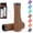 Brown, variant on Bike Handlebar Grips, Ergonomic Bike Grips, Aluminum Lock-on Mountain Bicycle Grips, Shock Absorbing Dual-Density Silicone, 3D Non-Slip Pattern, Bicycle Comfort Handle Bar for BMX/Scooter