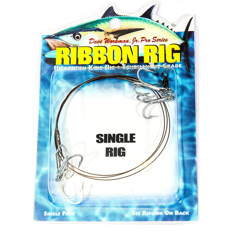 Boone 00610 Ribbon Rig 1/0 SinGloe 3-#4 Trebles 1 Per Pack
