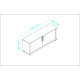 thumbnail image 4 of Mueble Modular Rack ideal para TV 60" Midtown Concept Rack - TV Stand Brown, 4 of 9
