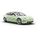 thumbnail image 6 of Rwraps Green Abstract Lovely Adelaide Gloss Vinyl Film Wrap 59in x 6ft Vinyl Vehicle Car Film Sheet, 6 of 9