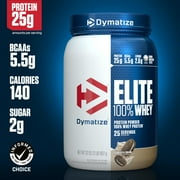 Dymatize Elite 100% Whey Protein Powder, 25g Protein, Cookies & Cream, 2 Lbs