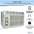 Senville 5,000 BTU Window Air Conditioner, Up to 150 sq. ft., Mechanical Control, Washable