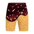 thumbnail image 4 of oqasdz Child Girls Boys Shorts Ice Cream Print Elastic Waist Comfortable Shorts With Pockets Sports Active Board Shorts Size 11 Y-12 Y, 4 of 4