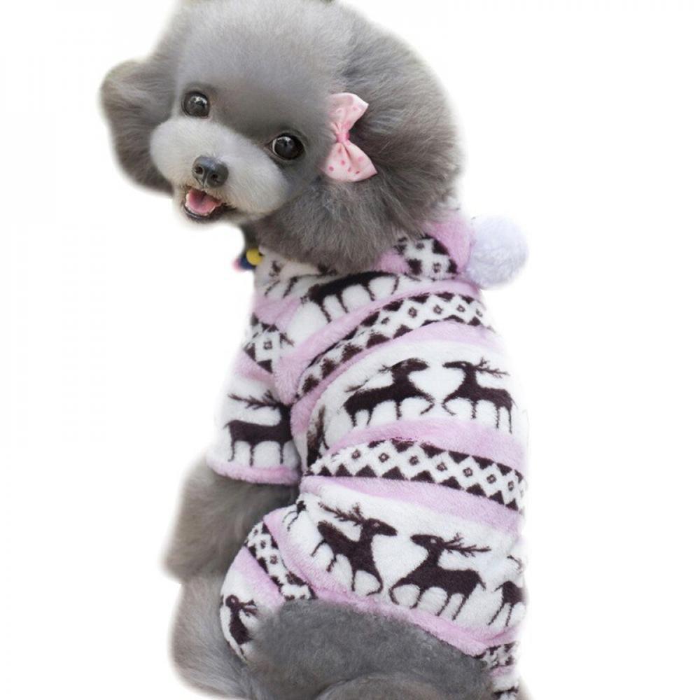 SweetCandy Pet Coat for Dogs Christmas Winter Warm Dog Jumpsuits Soft