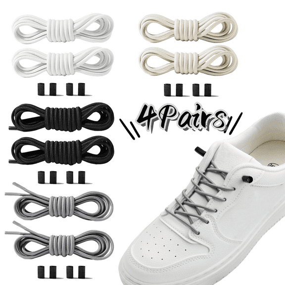 No Tie Shoelaces Elastic Shoelaces Strings Shoe Laces Tieless Shoelaces for Adults Kids Elderly