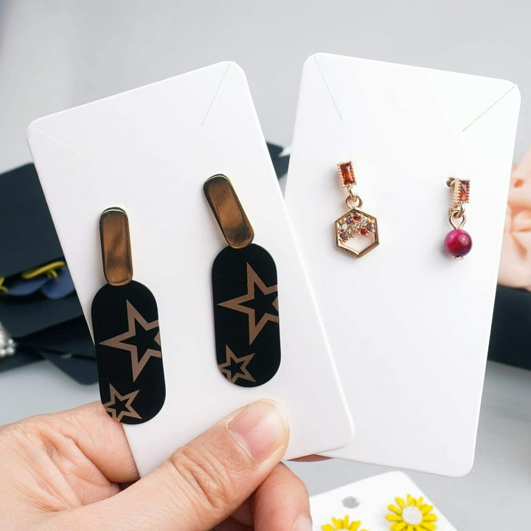 Display Cards Necklace Earrings  Cardboard Jewelry Display Cards - 30pcs  5x5cm 5x7cm - Aliexpress