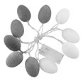 thumbnail image 1 of Guirnalda de luces LED de color blanco y gris de 1,8 m con funcionamiento a batería para decoración de huevos de Pascua, 1 of 8