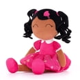 thumbnail image 5 of Gloveleya Baby Girl Gifts Plush Dolls Curly Hair Doll Soft Girls Toy Love Heart Tanned Rose Dress 16 Inches, 5 of 12