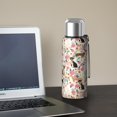 thumbnail image 5 of 20 Oz Chihuahua and Flower Coffee Tumbler Double Wall Insulated Stainless Steel Water Bottle | Metal Reusable Thermoses Flask with Cup Cap | Leak & Sweat Proof with Anti-Dust Lid, 5 of 7