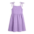 thumbnail image 6 of BCSIOAOI Dress Girls,Tie Shoulder Sleeveless A-Line Casual Dress with Pockets Purple 11-12 Years, 6 of 9