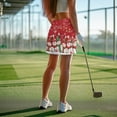 thumbnail image 3 of Yuyamidu Snowman Women's High Waisted Golf Skirts Colorful Lights Tennis Athletic Skort Christmas Tummy Control Athletic Skirts with Shorts Size 3XL, 3 of 8