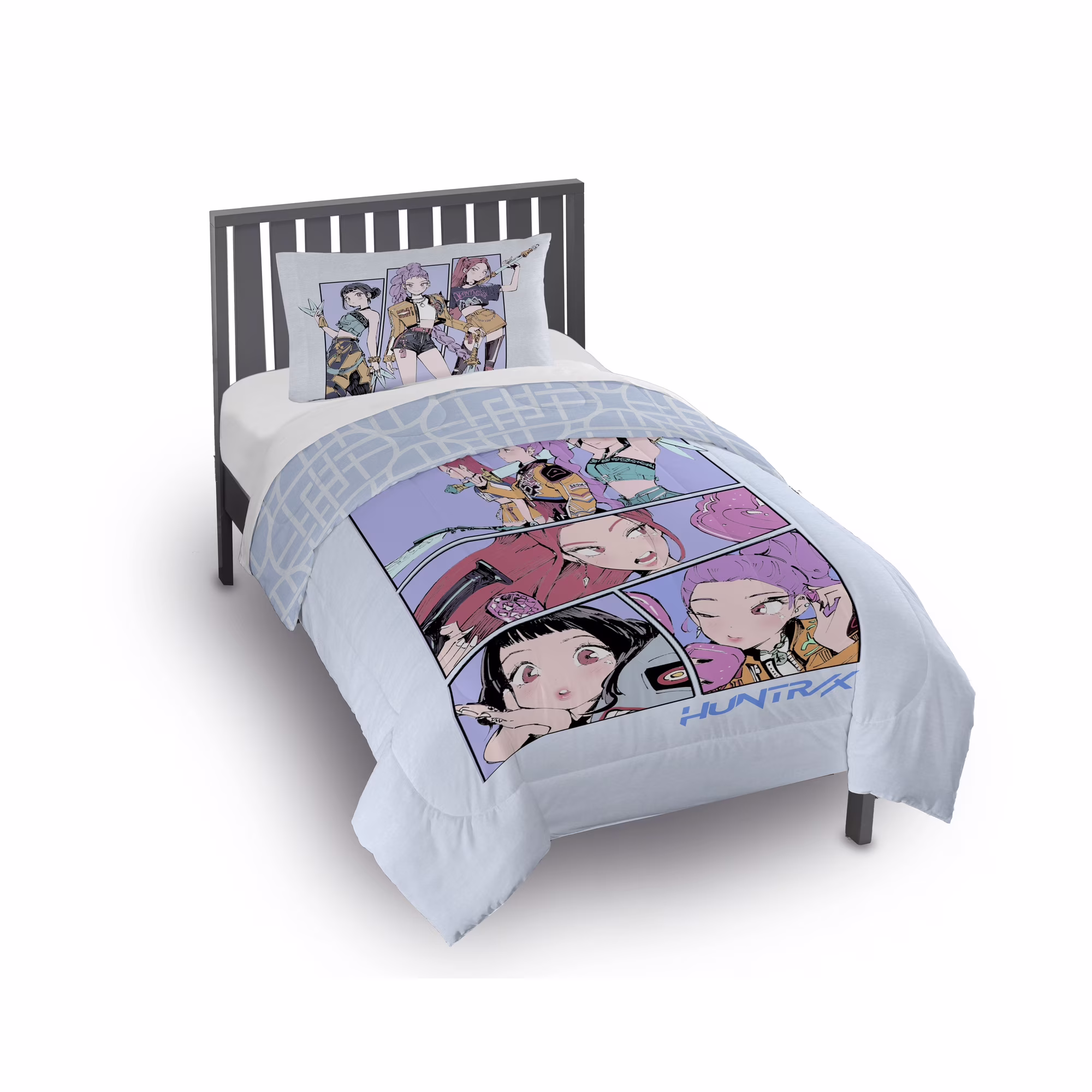 K-Pop Demon Hunter Queen Comforter Set