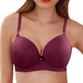 thumbnail image 2 of Women Sexy Lace Front Button Shaping Cup Adjustable Shoulder Strap Large Size Underwire Bra, 2 of 2