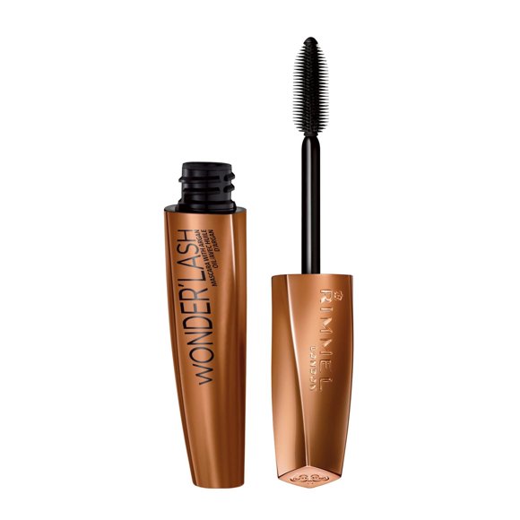 Rimmel Mascara Wonder'Lash, Définit les cils, infusé avec 4 huiles : Argan, Maracuja, Marula et Camélia, longue durée, 100% Sans Cruauté