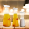 thumbnail image 3 of Reusable Acrylic Transparent Juice Bottle Milk Bottles Water Jug Ice Cold Juice Jug with Lid for Bar Home Use Vintage Dairy Bottles[1000ML], 3 of 8