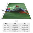 thumbnail image 3 of Honeii Red-Eyed Tree Frog-1 Print Fleece Blanket - Throw Blanket for Bed, Sofa, Couch, Camping, and Travel , Microplush Ultra Soft Warm Blanket-40"x30", 3 of 7