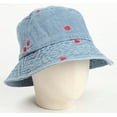 thumbnail image 2 of CoCopeaunt Denim Bucket Hat for Women Girls Cute Heart Skull Cap Sun Protection Sun Hat Soft Adjustable Fisherman Cap Outdoor, 2 of 6