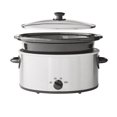 thumbnail image 4 of Mainstays 6 Quart Oval Slow Cooker, Stainless Steel Finish, Glass Lid, 4 of 9