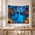 thumbnail image 5 of Moon Stars Glowing with Cavern Night Pool Water, Mystical Fantasy for Space Lovers, Galaxy Room Decor, Christmas Gift, Tapestry Wall Hanging for Bedroom and Dorm, 5 of 7