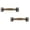 2Pcs A, variant on 2Pcs Antique Bow Style Door Pull Handle Heavy Barn Door Handle 5 In Fence Gate Handle Coating Easy To Install Metal Sliding Door Pulls For Garage Pantry