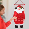thumbnail image 4 of 3D Santa Felt Advent Calendar 2019 Countdown to Christmas Calendar Indoor Christmas Decorations;3D Santa Felt Advent Calendar 2019 Countdown to Christmas Calendar, 4 of 5
